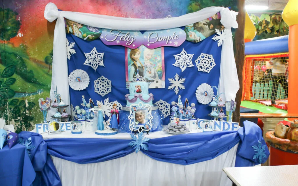 mesa dulce de Frozen presupuesto