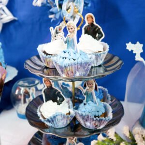  Decoración para pastel de Elsa de Feliz Cumpleaños Frozen :  Comida Gourmet y Alimentos